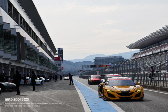 2023スーパーGT富士GTE専有走行　TEAM UPGARAGEのホンダNSX GT3