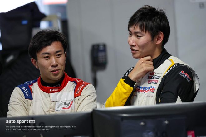 2023スーパーGT富士GTE専有走行　TEAM UPGARAGEからGT300に参戦する小出峻と小林崇志