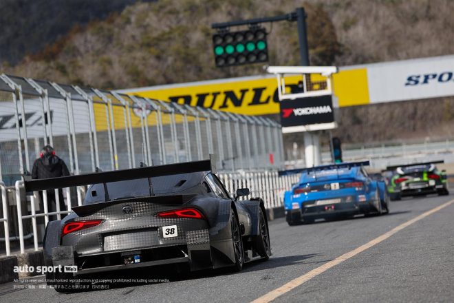 2023年スーパーGT岡山メーカーテスト　TGR TEAM ZENT CERUMOの38号車GRスープラ