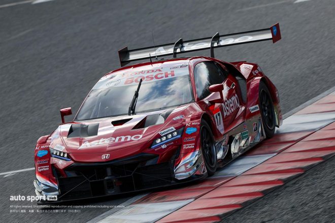 2023年スーパーGT岡山メーカーテスト　Astemo REAL RACINGの17号車NSX-GT