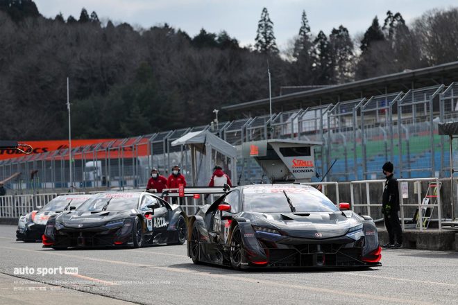 2023年スーパーGT岡山メーカーテスト　2台のARTA無限NSX-GT