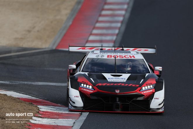 2023年スーパーGT岡山メーカーテスト　Modulo Nakajima Racingの64号車NSX-GT