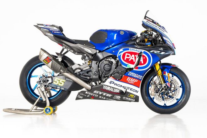 Pata Yamaha Prometeon WorldSBK Official Teamの2023年型YZF-R1