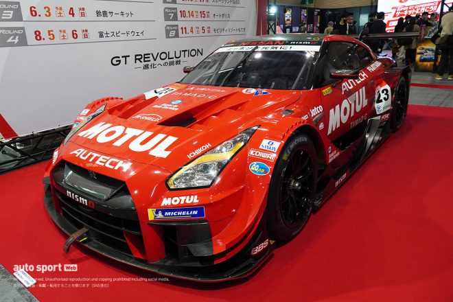 大阪オートメッセ2023に展示されたの2019年の23号車MOTUL AUTECH GT-R