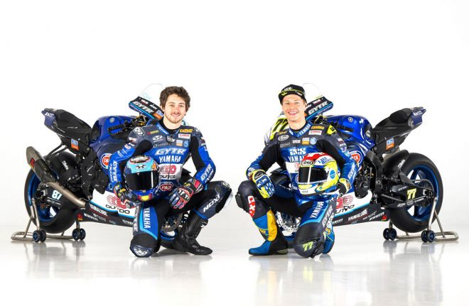 ドミニク・エガーターとレミー・ガードナー（GYTR GRT Yamaha WorldSBK Team）