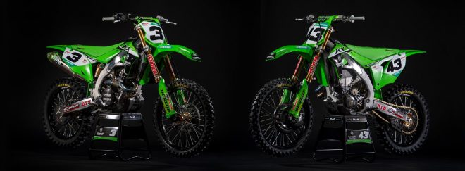 Kawasaki Racing Team MXGPが2023年に使用するカワサキKX450-SR