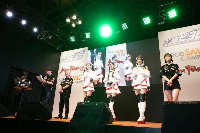 2023年のレースクイーンコスチュームもステージで初披露となった