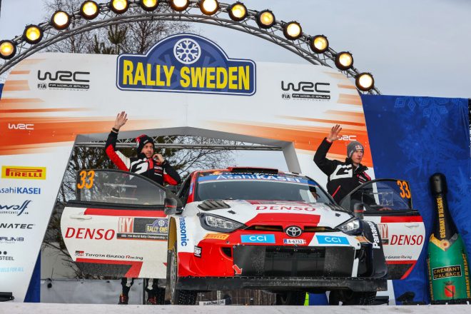 エルフィン・エバンス／スコット・マーティン組（トヨタGRヤリス・ラリー1）　2023年WRC第2戦ラリー・スウェーデン