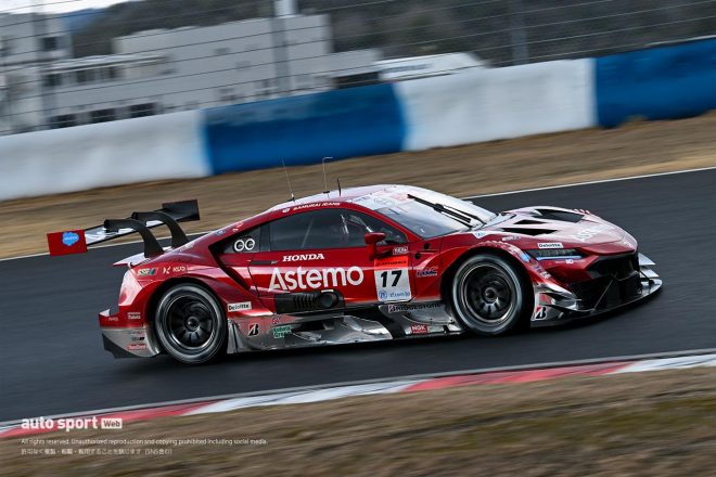 2023スーパーGT岡山メーカーテスト　Astemo REAL RACINGの17号車ホンダNSX-GT