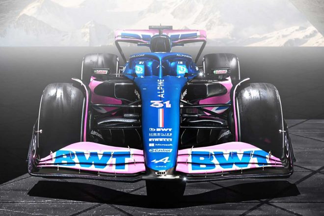 アルピーヌF1の2023年型マシン『A523』（フロント）