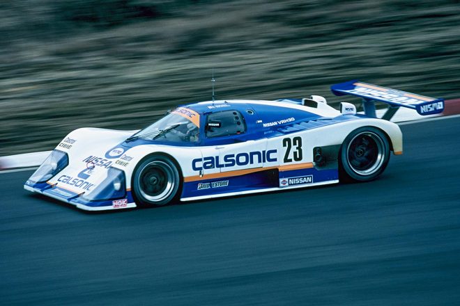 1988年のニッサンR88C。カルソニックのロゴはグループCとともに大きな印象を残した。