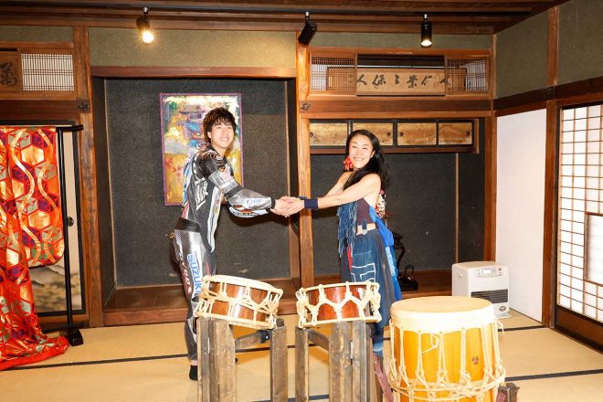 村瀬健琉（Team TKR performance）、和太鼓バンドGOCOOのkanaeさん
