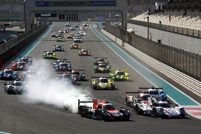 2023年AsLMSアジアン・ル・マン・シリーズ第3戦アブダビのスタートシーン