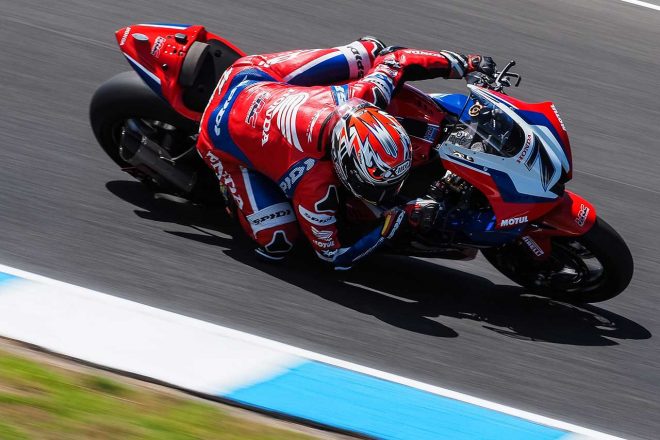 イケル・レクオーナ（Team HRC）／2023SBKオーストラリア公式テスト