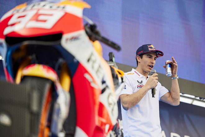 スペインで行われたイベントに参加したマルク・マルケス（レプソル・ホンダ・チーム）