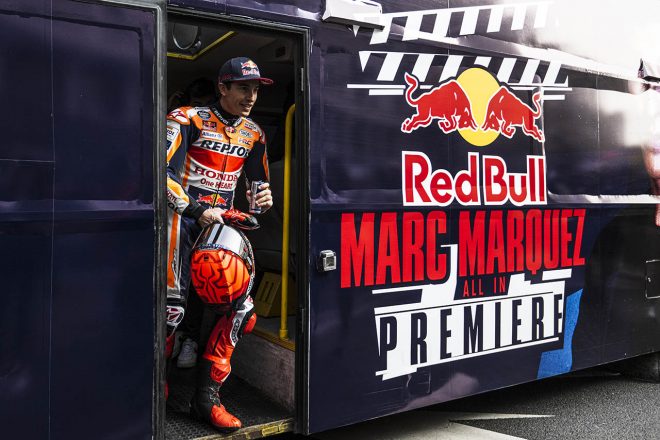 スペインで行われたイベントに参加したマルク・マルケス（レプソル・ホンダ・チーム）