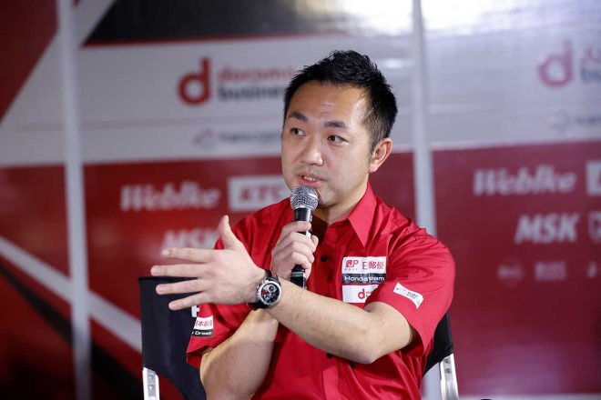 手島雄介代表（日本郵便 Honda Dream TP）
