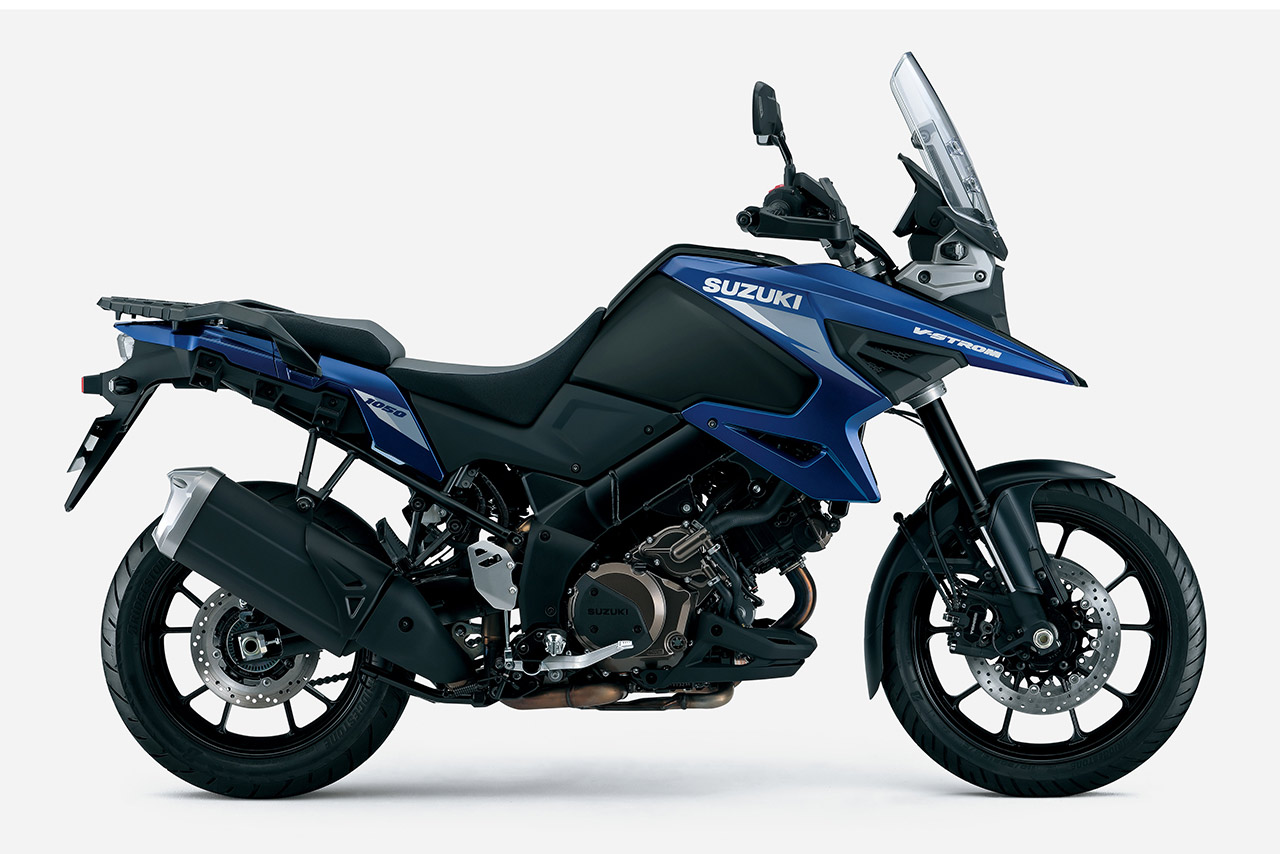 スズキ Vストローム1050（リフレクティブブルーメタリック／マットブラックメタリックNo.2）