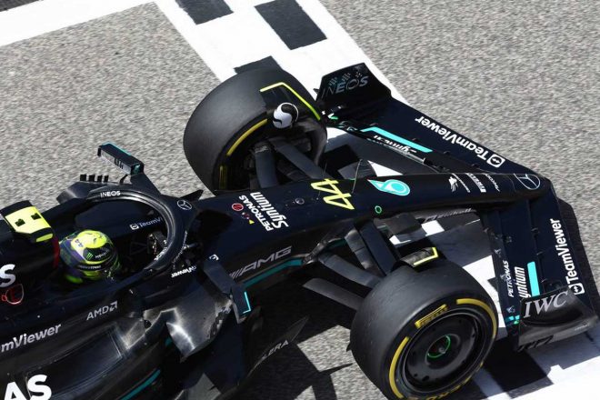2023年F1バーレーンテスト2日目　ルイス・ハミルトン（メルセデス）