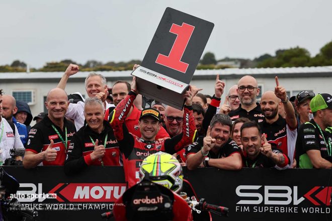 レース1で優勝を飾ったアルバロ・バウティスタ（Aruba.it Racing - Ducati）／2023SBK第1戦オーストラリア
