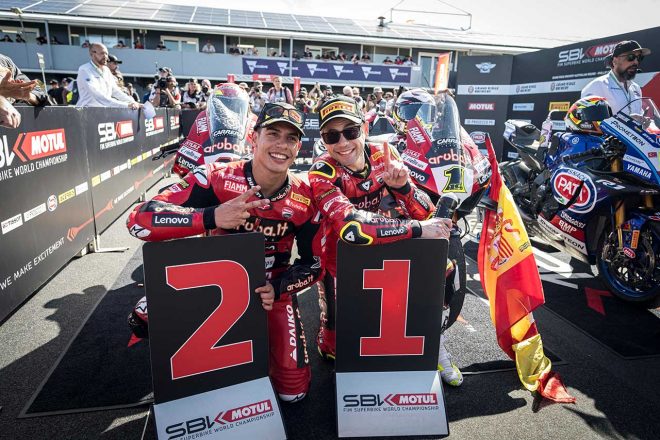 レース2でワン・ツーを果たしたAruba.it レーシング-ドゥカティ