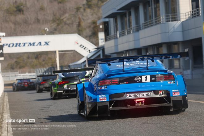 2月8〜9日に岡山国際サーキットで行われたGT500メーカーテストの様子