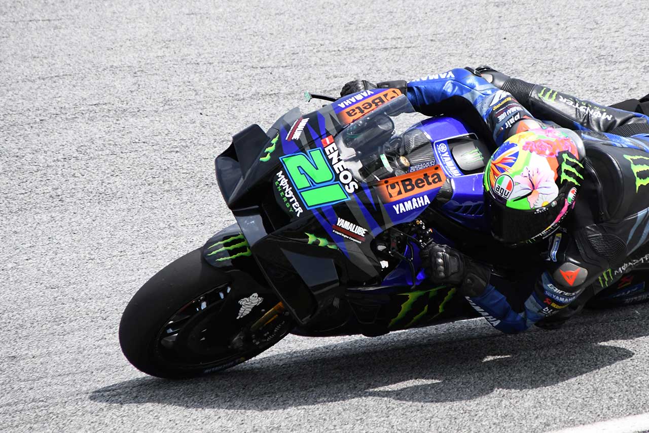 3日目にフランコ・モルビデリ（モンスターエナジー・ヤマハMotoGP）がテストしていたウイング