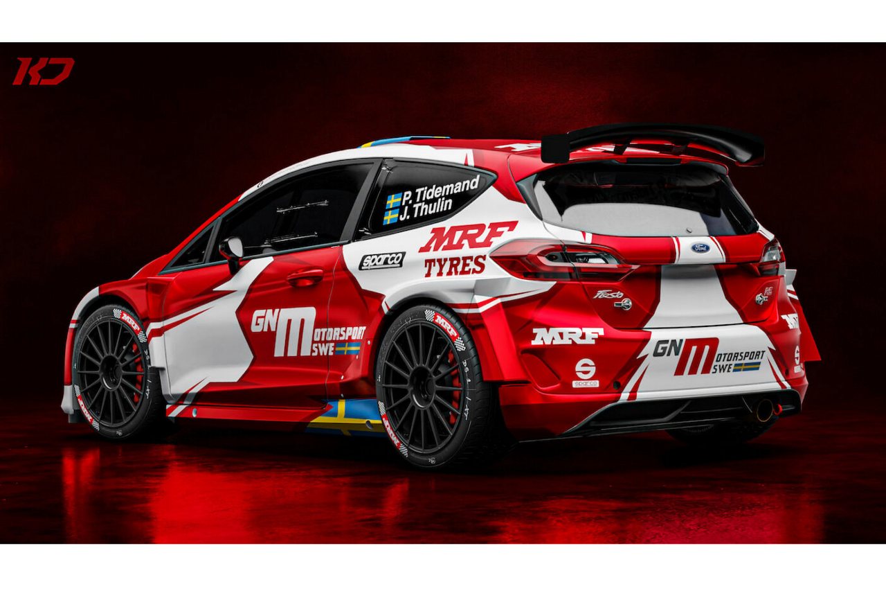 ポンタス・ティディマンドは、MRF Dealer Teamのエントリー名でフォード・フィエスタ・ラリー2を走らせる