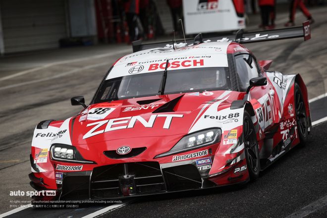 2023年スーパーGT鈴鹿メーカーテスト　TGR TEAM ZENT CERUMOの38号車トヨタGRスープラ