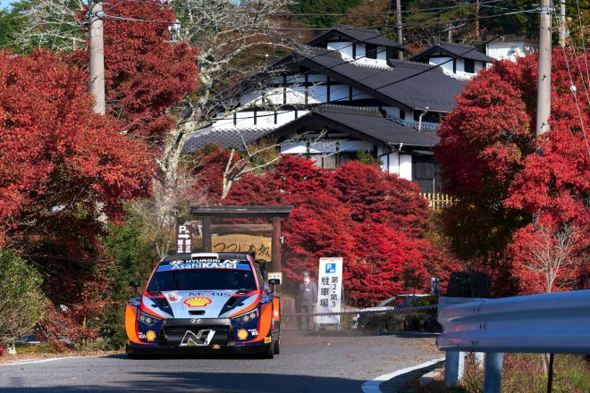 前年とは1週間のズレがあるが、2023年のラリージャパンも紅葉の時期にあたると思われる