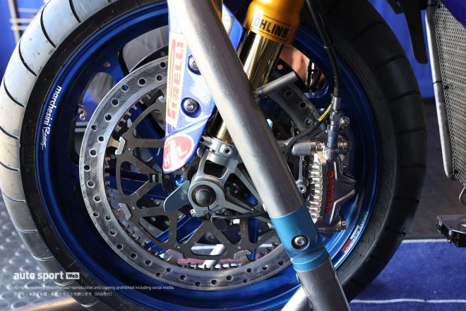 ヤマハYZF-R1のフロント回り／2023SBK第1戦オーストラリア