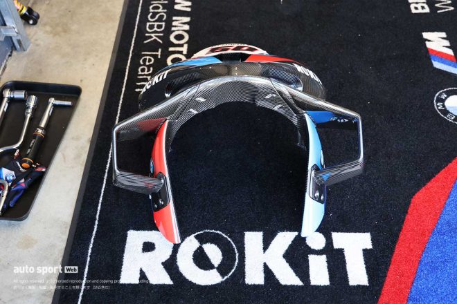 ROKiT BMW Motorrad WorldSBK TeamのBMW M1000RRのアッパーカウル／2023SBK第1戦オーストラリア