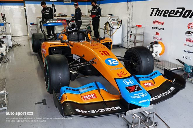 2023鈴鹿ファン感謝デー 福住仁嶺（ThreeBond Racing）の12号車『ThreeBond Drago CORSE SF23』