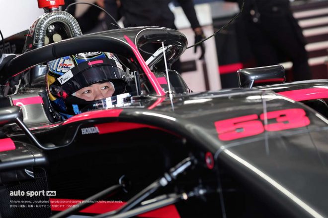 2番手タイムを記録した大湯都史樹（TGM Grand Prix）