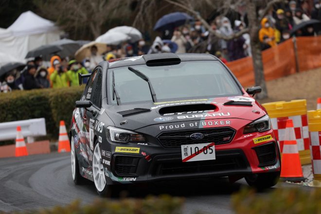 鎌田卓麻／松本優一組（SUBARU WRX ラリーチャレンジ）　2023全日本ラリー第2戦新城