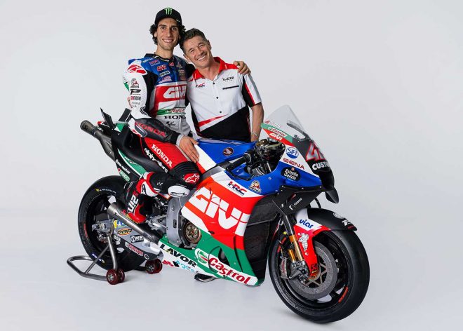 2023MotoGP：アレックス・リンス、ルーチョ・チェッキネロ（LCRホンダ・カストロール）とホンダRC213V