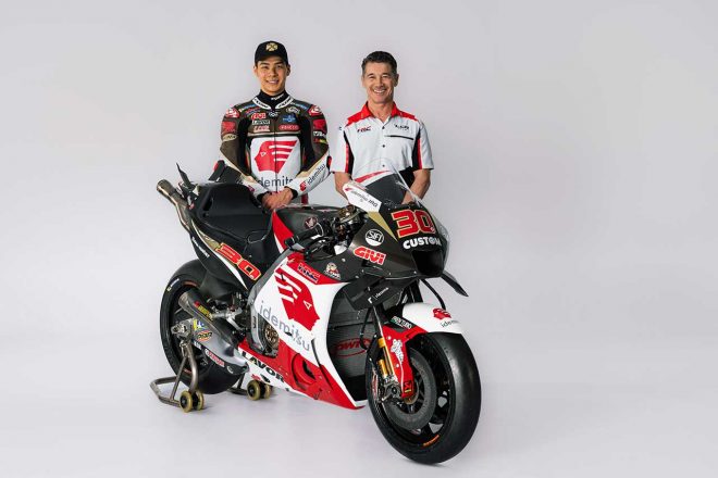 2023MotoGP：中上貴晶、ルーチョ・チェッキネロ（LCRホンダ・イデミツ）とホンダRC213V