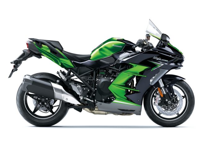 カワサキ Ninja H2 SX SE エメラルドブレイズドグリーン×メタリックディアブロブラック Right