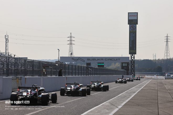 3月8日のスーパーフォーミュラ・ライツ鈴鹿合同テストの様子