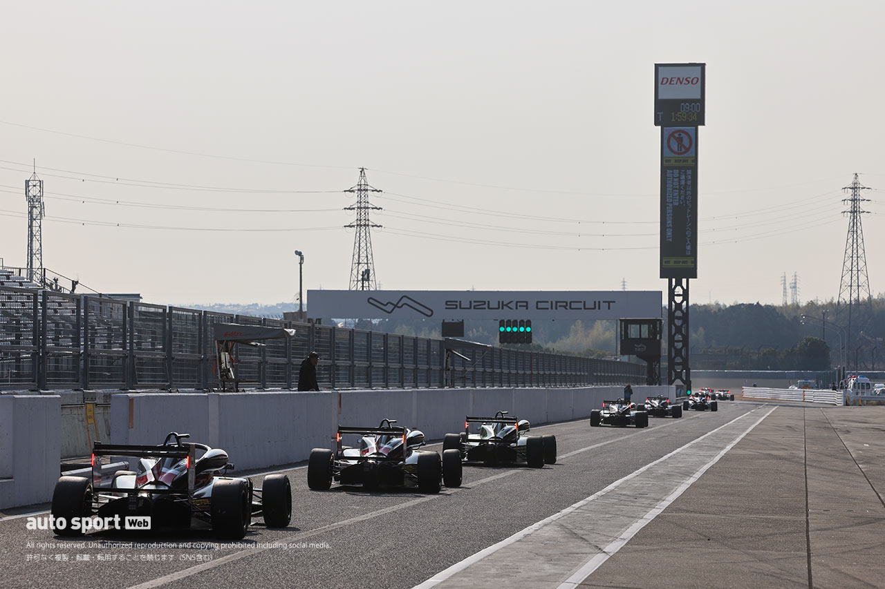 3月8日のスーパーフォーミュラ・ライツ鈴鹿合同テストの様子