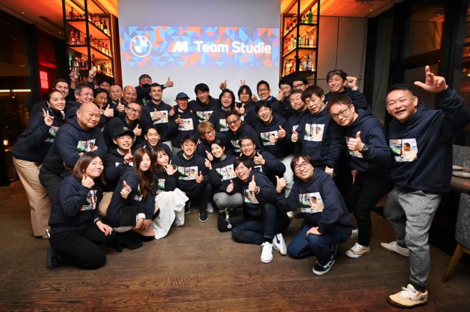 ブルーノ・スペングラーの来日を歓迎したBMW Team Studieのパーティが行われた