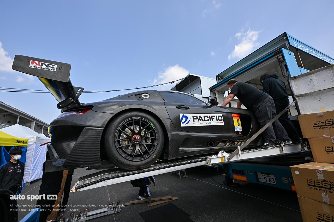 2023スーパーGT岡山公式テスト　PACIFIC RACING TEAMのメルセデスAMG GT3