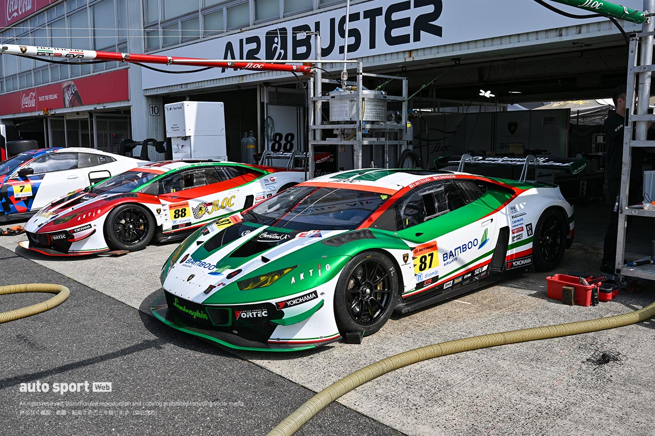 2023スーパーGT岡山公式テスト　Bamboo Airways Lamborghini GT3