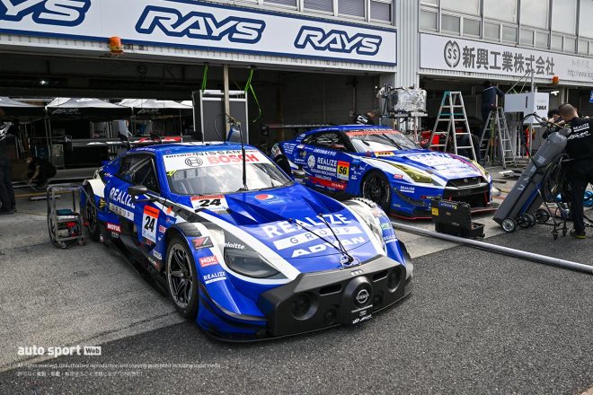 2023スーパーGT岡山公式テスト　リアライズコーポレーション ADVAN Zとリアライズ日産メカニックチャレンジ GT-R