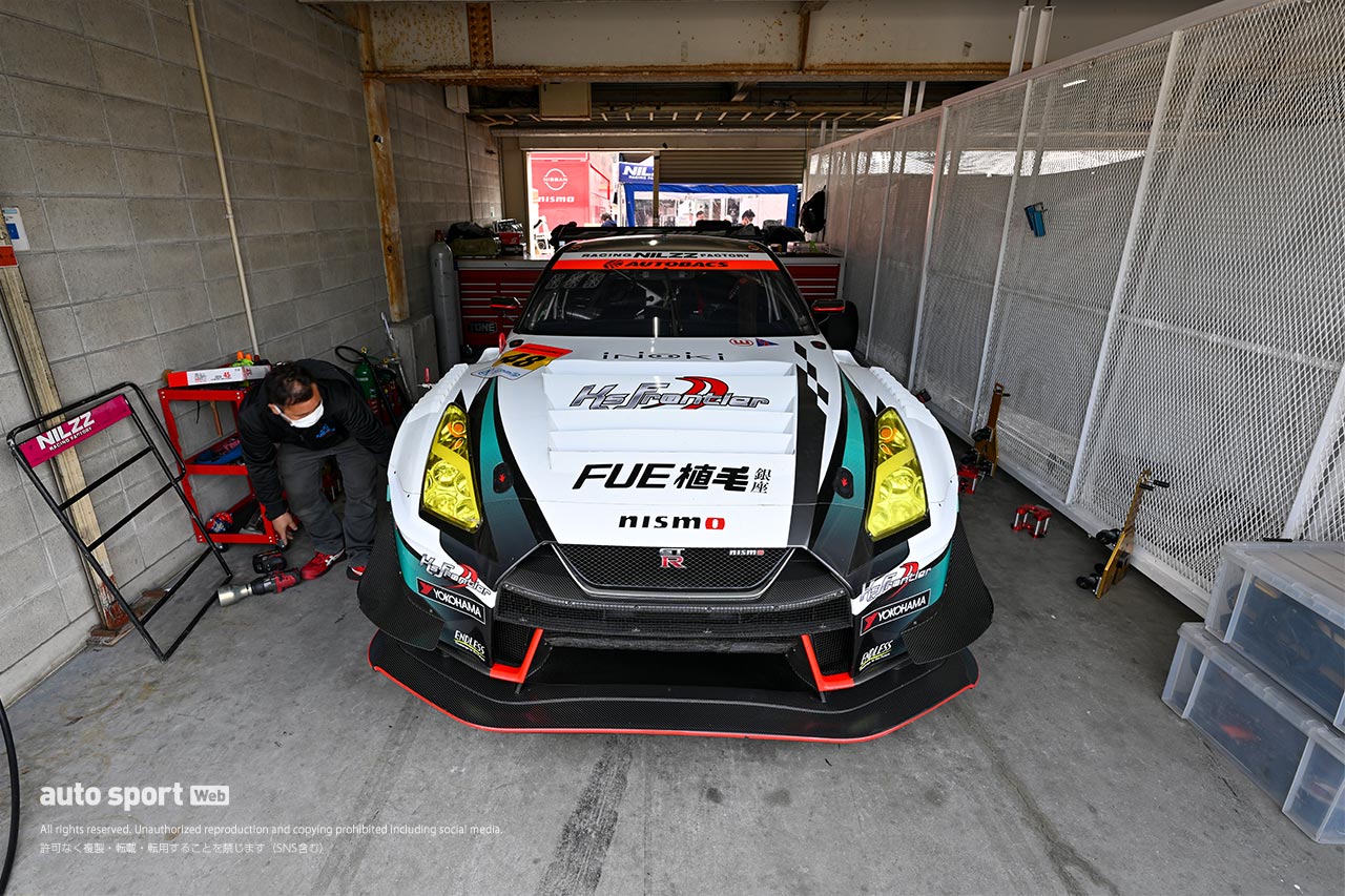 2023スーパーGT岡山公式テスト　植毛ケーズフロンティア GT-R