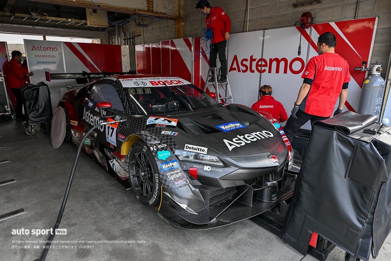 2023スーパーGT岡山公式テスト　Astemo NSX-GT