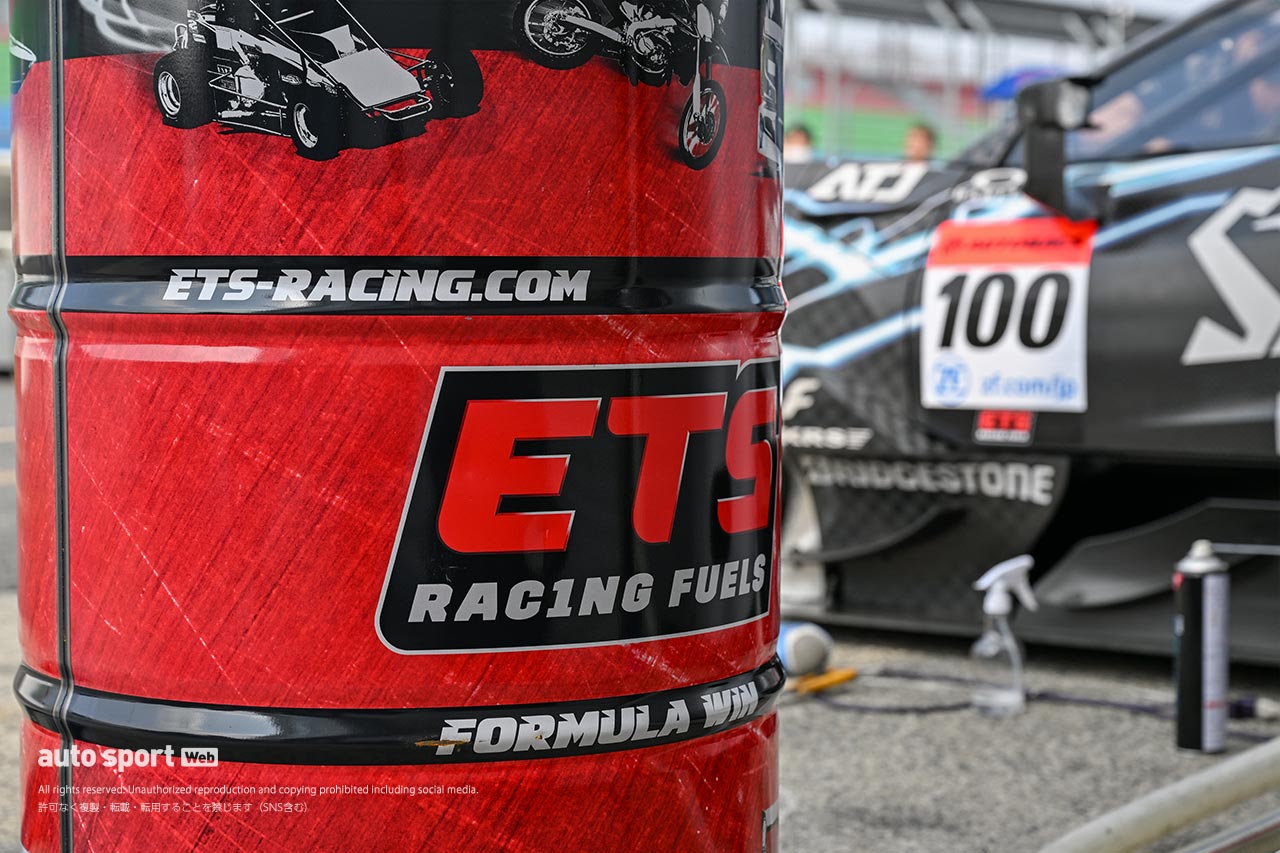 2023スーパーGT岡山公式テスト　今季から使用されるカーボンニュートラルフューエルのETSレーシングフューエル