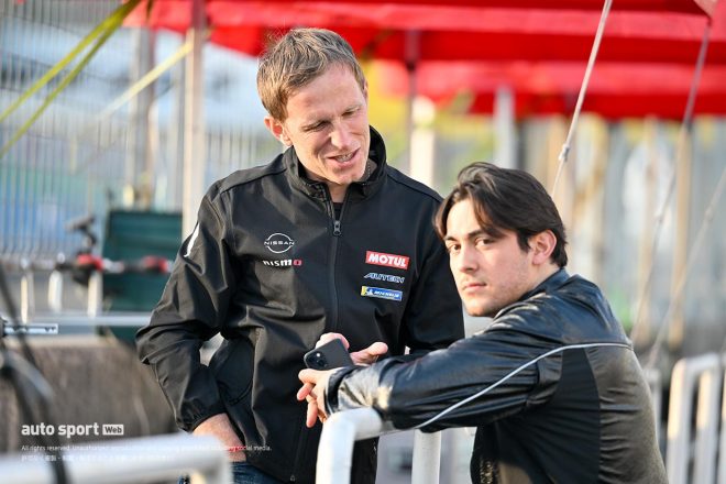 2023スーパーGT岡山公式テスト　ロニー・クインタレッリとジュリアーノ・アレジ