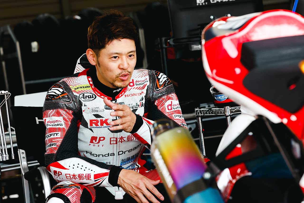 高橋巧（日本郵便 HondaDream TP）がモビリティリゾートもてぎでテスト