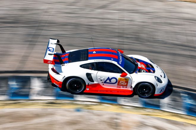 LMGTEアマクラス総合最速となった56号車ポルシェ911 RSR-19